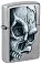 Зажигалка ZIPPO Skull and Flame с покрытием Street Chrome, латунь/сталь, серебристая, матовая, 38x13x57 мм small_img_1
