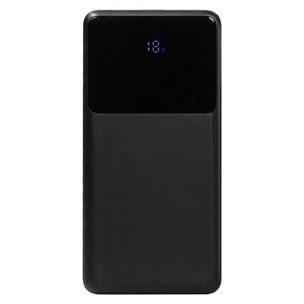 Внешний аккумулятор (powerbank) «Stream 20», 20 000 mAH, с двумя зарядными шнурами,  22,5W (Ватт)  super fast charge, Power Delivery (PD) 25.5W (dfnn), c цифровым дисплеем для контроля заряда, черный
