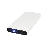 Внешний аккумулятор Höginn в металлическом корпусе, 10000mAh, серый.