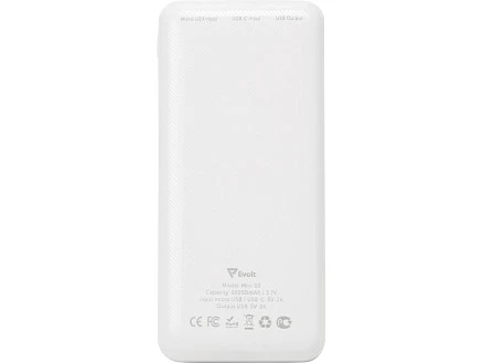 Внешний аккумулятор Evolt Mini-10, 10000 mAh, белый (P)