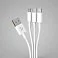 Дата-кабель 3 в 1: micro USB, USB-C, Ligthning, 1.2м, белый, Deppa small_img_1