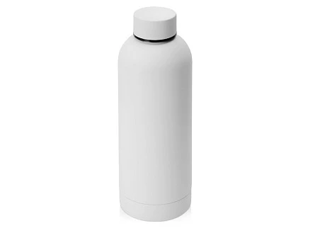 Вакуумная термобутылка Cask Waterline, soft touch, 500 мл, белый (Р)