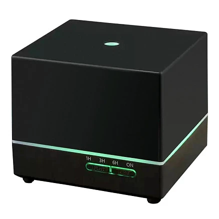 Светодиодный USB увлажнитель Wisdom с подсветкой гравировки, черный