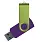 Флеш накопитель USB 2.0 Twister Сolor Mix 16GB, пластик Софт Тач/металл, фиолетовый/светло-зеленый_ФИОЛЕТОВЫЙ 10