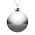 Оформительский шар Finery, 10 см, глянцевый серебристый_10 см