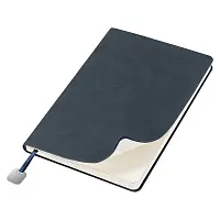 Ежедневник Flexy Nuba А5, темно-синий с неокрашенным срезом, недатированный, в гибкой обложке
