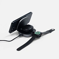 Складная станция беспроводной зарядки flowPad, серая