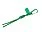 Брелок-веревочка на карабине, зеленый_ЗЕЛЕНЫЙ, БЕЛЫЙ