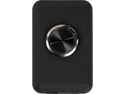 Магнитный беспроводной внешний аккумулятор MagnetIQ, 5000 mah, 10 W, черный (Р)