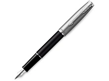Перьевая ручка Parker Sonnet Entry Point Black Steel CT, перо: F, цвет чернил: black, в подарочной упаковке