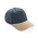 Бейсболка BEAU AWARE™ из двухцветной хлопковой саржи, 6 клиньев, 270 г/м²_темно-синий
