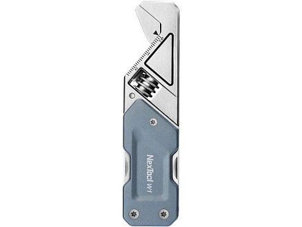 Мультитул-ключ Nextool Light Wrench W1 с набором бит, 6 функций, голубо-серый (NE20270)
