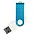 Флеш накопитель USB 2.0 Twister Сolor Mix 16GB, пластик Софт Тач/металл, белый/голубой_белый 8