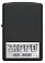 Зажигалка ZIPPO License Plate с покрытием Black Matte, латунь/сталь, черная, 38x13x57 мм small_img_2