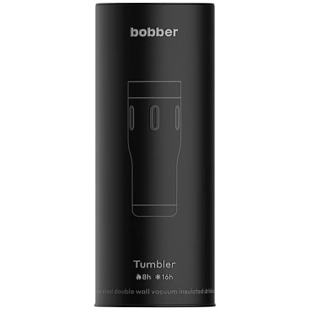 Термостакан Tumbler 470, вакуумный, черный
