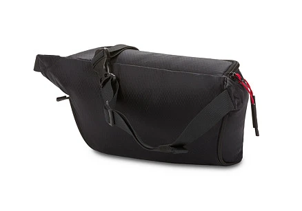 Сумка на пояс SWISSGEAR, черная, полиэстер с плетением рип-стоп, 38 x 5 x 15 см