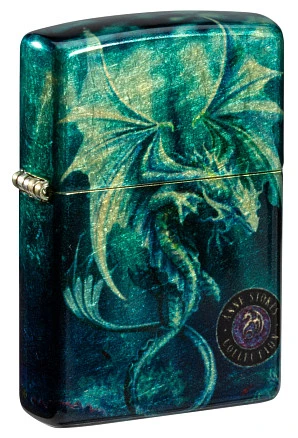 Зажигалка ZIPPO Anne Stokes с покрытием 540 Tumbled Brass, латунь/сталь, разно