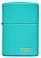 Зажигалка ZIPPO Classic с покрытием Flat Turquoise, латунь/сталь, бирюзовая, глянцевая, 38x13x57 мм small_img_2