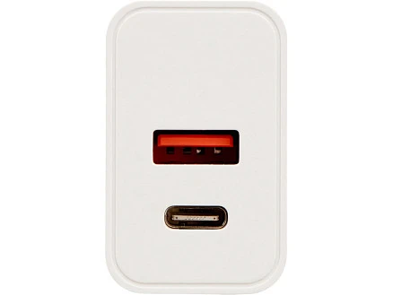 Сетевое зарядное устройство c выходами USB-A и USB-C Recharger Pro, быстрая зарядка QC/PD, 30 Вт, белый