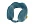 Подушка набивная Travel Blue Tranquility Pillow в чехле на кнопке, синий_синий