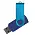 Флеш накопитель USB 2.0 Twister Сolor Mix 16GB, пластик Софт Тач/металл, темно-синий/голубой_темно-синий 8