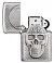 Зажигалка ZIPPO Skull Design с покрытием Brushed Chrome, латунь/сталь, серебристая, 38x13x57 мм small_img_4