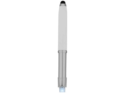 Ручка-стилус шариковая Xenon, белый, синие чернила