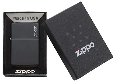 Зажигалка ZIPPO Classic с покрытием Black Matte, латунь/сталь, чёрная, матовая, 38x13x57 мм