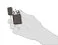Зажигалка ZIPPO Slim® с покрытием Black Ice ®, латунь/сталь, чёрная, глянцевая, 29x10x60 мм small_img_2