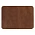 Шеврон Rectangle Smooth Leather размер 50*70 мм, коричневый, со скругленными углами_коричневый