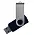 Флеш накопитель USB 2.0 Twister Сolor Mix 16GB, пластик Софт Тач/металл, черный/серебристый_черный 6