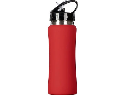 Бутылка для воды Bottle C1, сталь, soft touch, 600 мл, красный (Р)