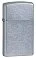 Зажигалка ZIPPO Slim® с покрытием Street Chrome™, латунь/сталь, серебристая, матовая, 29x10x60 мм small_img_1
