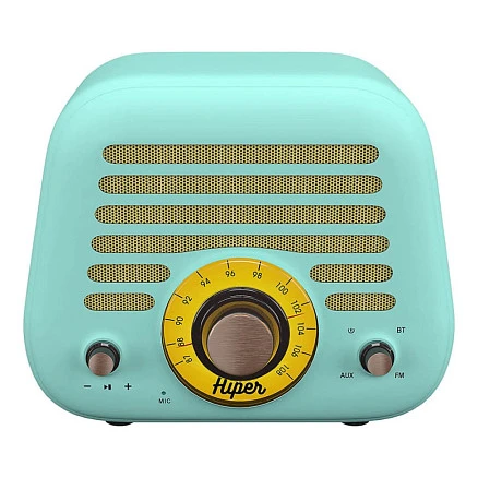 Колонка беспроводная RETRO L, цвет голубой 