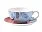 Набор чашка и блюдце Valerie Concept TEA SET TRO_ГОЛУБОЙ