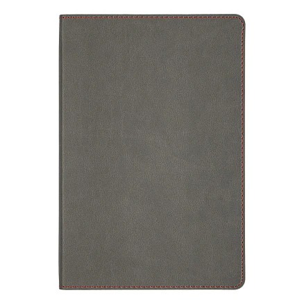 Ежедневник Flexy Latte Color А5, серый с красным срезом, недатированный, в гибкой обложке