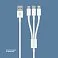 Дата-кабель 3 в 1: micro USB, USB-C, Ligthning, 1.2м, белый, Deppa small_img_4