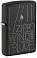 Зажигалка ZIPPO Line Art с покрытием Black Crackle™, латунь/сталь, чёрная, матовая, 38x13x57 мм small_img_1