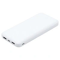 Внешний аккумулятор (powerbank) «Amper», 10 000 mAH, 5V 2.0 A, белый