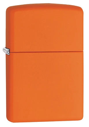 Зажигалка ZIPPO Classic с покрытием Orange Matte, латунь/сталь, оранжевая, матовая, 38x13x57 мм