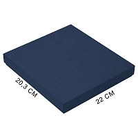 Коробка подарочная, размер  203*220*30 мм,  Solution Gift Fabrique для ежедневника и ручки, темно-синяя