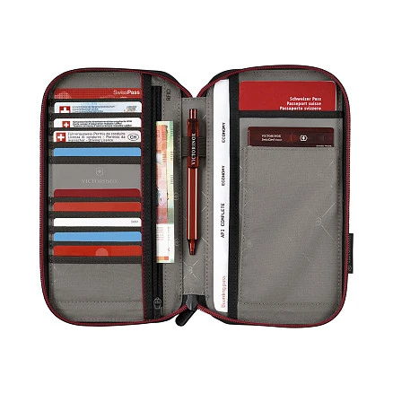Органайзер VICTORINOX Travel Essentials Travel Organizer с защитой от сканирования RFID, серый, полиэстер, 15x3x26 см