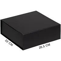 Подарочная коробка, размер 26,5*22*10 см, Solution Prestige Grande Fabrique  с магнитным клапаном, черная