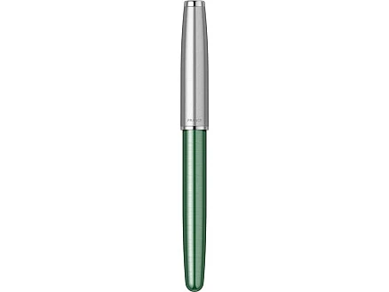 Ручка-роллер Parker Sonnet Essentials Green SB Steel CT, цвет чернил black, перо: F, в подарочной упаковке.