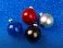 Стеклянный елочный шар Frozi, красный прозрачный, с серебристым колпачком small_img_5