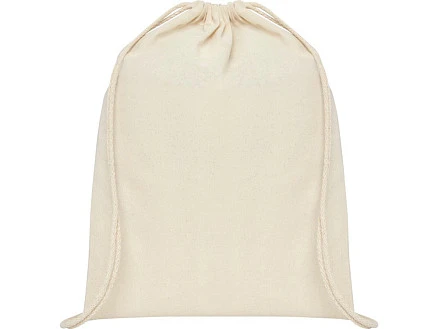 Рюкзак со шнурком Tenes из хлопка плотностью 140 г/м², natural