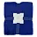 Плед мягкий флисовый Super Soft  Comfort Travel, 125*170 см, синий 654С_СИНИЙ 654
