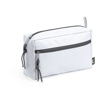 Косметичка KOPEL, белый, 21 x 13 x 8 см, переработанный полиэстер 600D/RPET