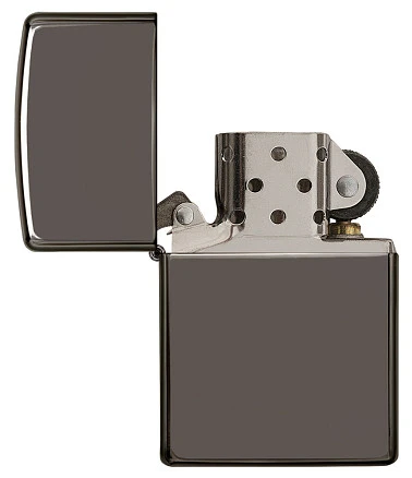 Подарочный набор ZIPPO: зажигалка Black Ice® и вставной блок для зажигалок для трубок, латунь/сталь