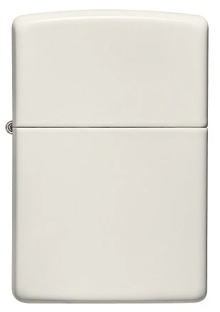 Зажигалка ZIPPO Classic с покрытием Glow In The Dark, латунь/сталь, белая, матовая, 38x13x57 мм